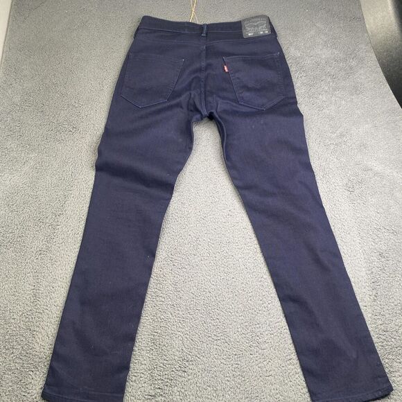 Levis 511 Jeans Mens 33x32 Blue Slim Fit Stretch Denim Pants Stain Flaw Commuter - Picture 13 of 14